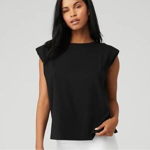 ALO Yoga Black Muscle Tee